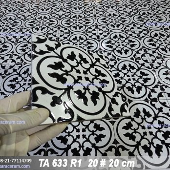 Black and white handmade ceramic